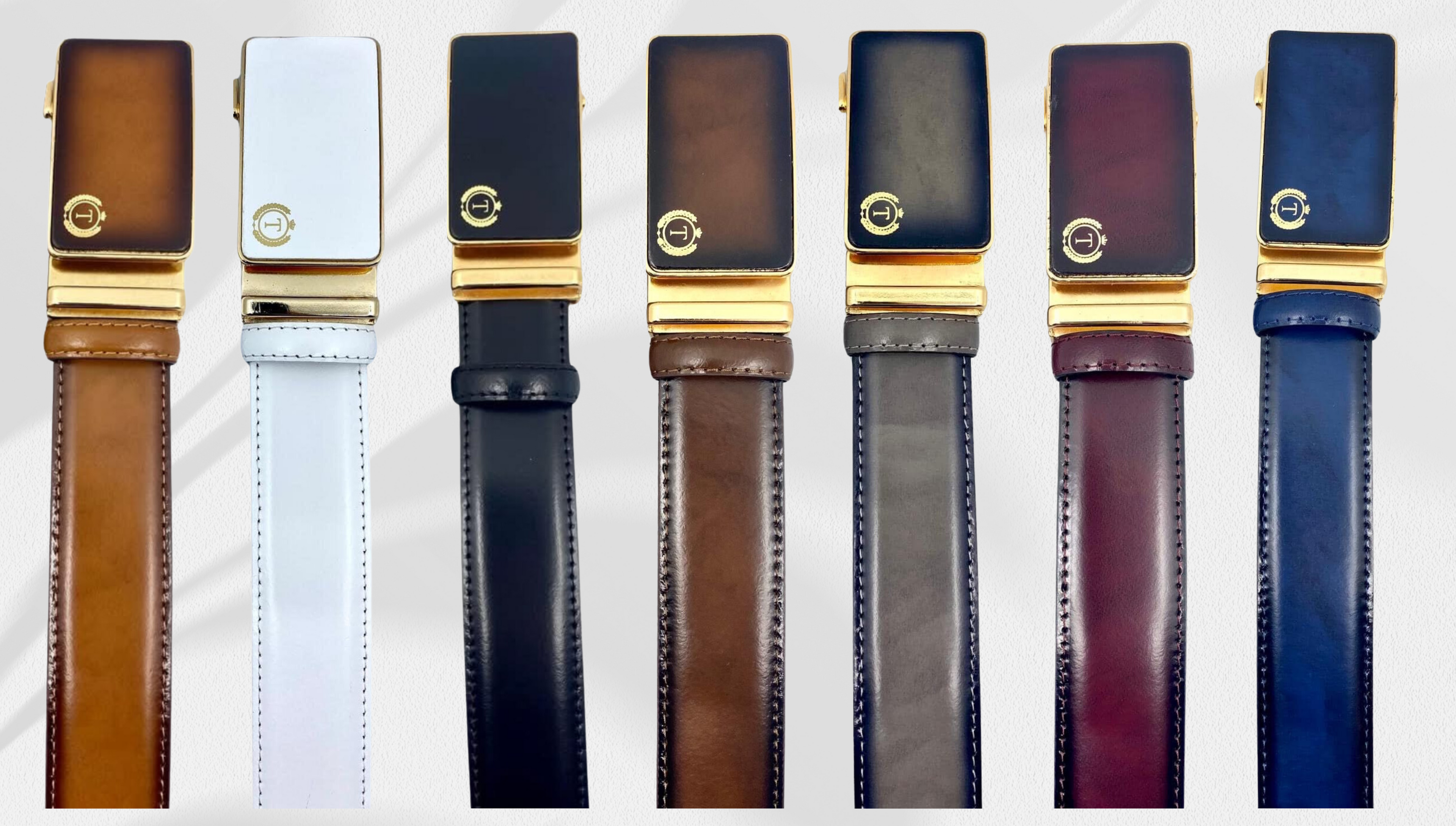 Handmade Luxury Italian Leather Ratchet Smart Belt for Men – Automatic Adjustable Men's Dress Belt | Multiple Colors
