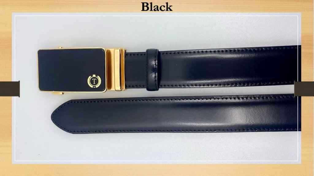 Handmade Luxury Italian Leather Ratchet Smart Belt for Men – Automatic Adjustable Men's Dress Belt | Multiple Colors