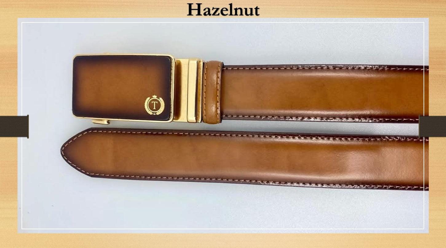 Handmade Luxury Italian Leather Ratchet Smart Belt for Men – Automatic Adjustable Men's Dress Belt | Multiple Colors