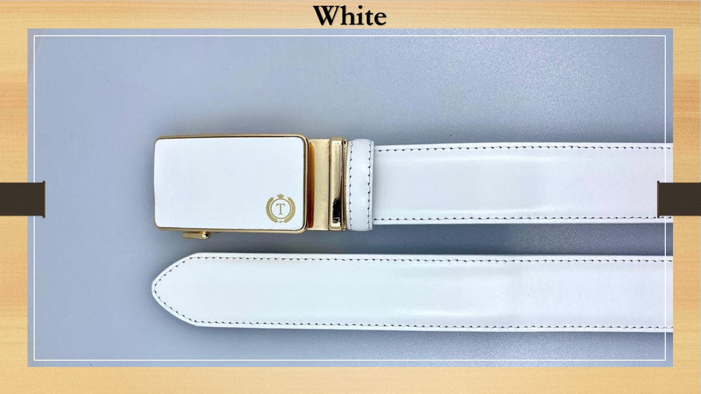 Handmade Luxury Italian Leather Ratchet Smart Belt for Men – Automatic Adjustable Men's Dress Belt | Multiple Colors